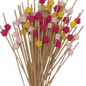 50 Palitos De Copetin Flor/Diamante