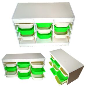 Estanteria Con Canastos 99X56cm Mdf Alta Densidad