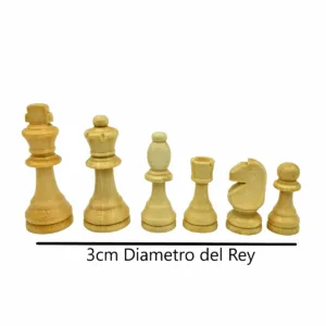 Fichas Ajedrez de Madera 3 cm de diametro