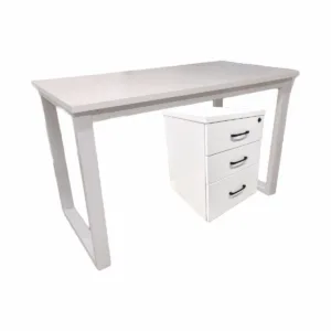 Escritorio Metalico + Cajonera MDF De Alta Densidad