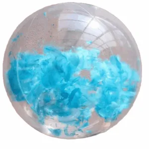 Pelota Inflable Con Plumas