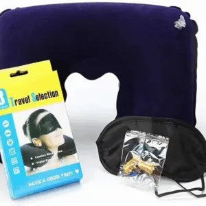 Set De Viaje Almohadon + Tapon De Oido + Tapon De Ojos
