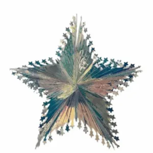 Estrella Decorativa Navidad Tornasol 25Cm