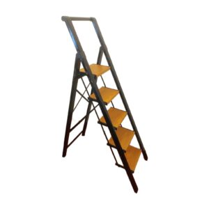 Escalera Plegable Con Barra De Seguridad 3 Escalones 155x45cm