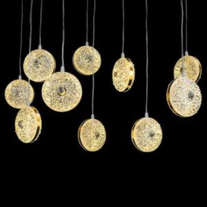 10 Luces Redondas Colgantes