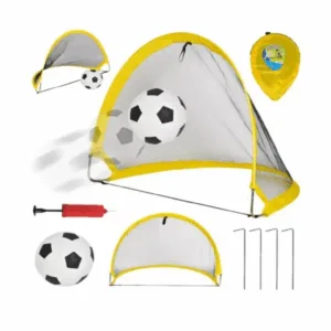 2 Arcos de Futbol desarmables con Pelota e Inflador