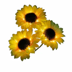 Girasoles Con Luz Led Para Jardín
